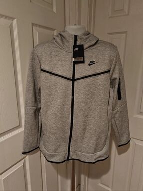 Nike Sportswear Tech Fleece Zip Up Hoodie Grey/Black Mens Size L & XL CU4490-063